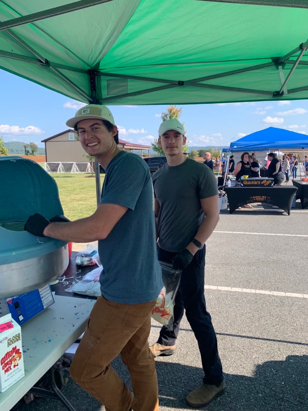 Will and Jeremy at the booth